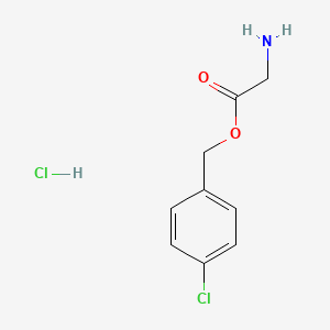 (4-Chlorophenyl)methyl 2-aminoacetate hydrochloride