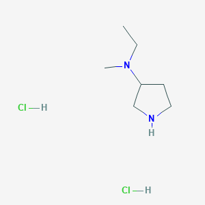 molecular formula C7H18Cl2N2 B1492948 N-ethyl-N-methylpyrrolidin-3-amine dihydrochloride CAS No. 1803607-79-5
