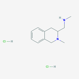 molecular formula C12H20Cl2N2 B1492952 N-Methyl-1-(2-methyl-1,2,3,4-tetrahydro-3-isoquinolinyl)methanamine dihydrochloride CAS No. 1609396-53-3