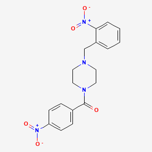 [4-(2-Nitrobenzyl)piperazin-1-yl](4-nitrophenyl)methanone