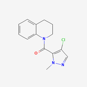 (4-chloro-1-methyl-1H-pyrazol-5-yl)(3,4-dihydroquinolin-1(2H)-yl)methanone