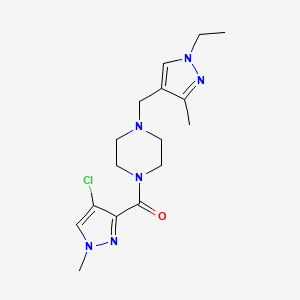 (4-chloro-1-methyl-1H-pyrazol-3-yl){4-[(1-ethyl-3-methyl-1H-pyrazol-4-yl)methyl]piperazin-1-yl}methanone