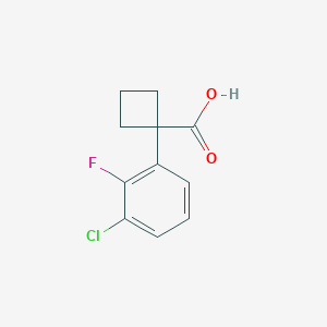 molecular formula C11H10ClFO2 B1492962 1-(3-氯-2-氟苯基)环丁烷-1-羧酸 CAS No. 1260751-97-0