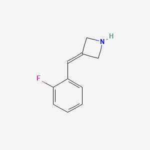 molecular formula C10H10FN B1492963 3-[(2-Fluorophenyl)methylidene]azetidine CAS No. 1517659-55-0