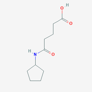 molecular formula C10H17NO3 B14929632 5-(Cyclopentylamino)-5-oxopentanoic acid CAS No. 549497-64-5