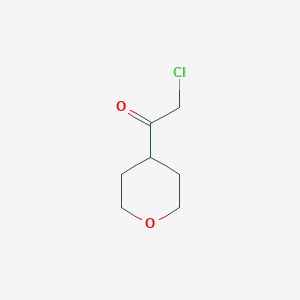 molecular formula C7H11ClO2 B1492964 2-Chloro-1-(oxan-4-yl)ethan-1-one CAS No. 1537276-84-8