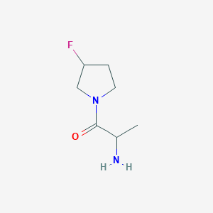 molecular formula C7H13FN2O B1492967 2-Amino-1-(3-fluoropyrrolidin-1-yl)propan-1-one CAS No. 1785718-00-4