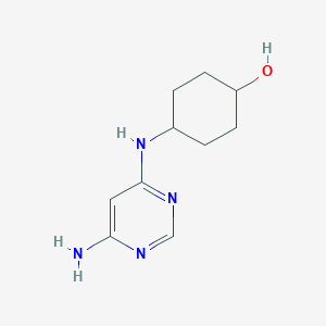 molecular formula C10H16N4O B1492968 4-((6-Aminopyrimidin-4-yl)amino)cyclohexan-1-ol CAS No. 1467714-63-1