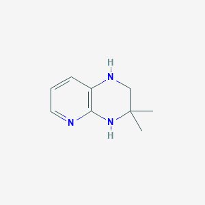 molecular formula C9H13N3 B1492969 3,3-Dimethyl-1,2,3,4-tetrahydropyrido[2,3-b]pyrazine CAS No. 1228600-44-9