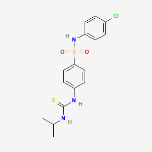 N-(4-chlorophenyl)-4-[(propan-2-ylcarbamothioyl)amino]benzenesulfonamide