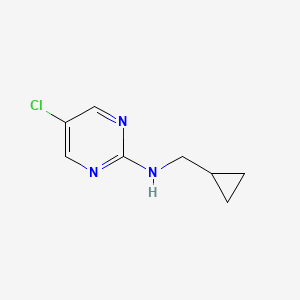 molecular formula C8H10ClN3 B1492973 5-chloro-N-(cyclopropylmethyl)pyrimidin-2-amine CAS No. 1501056-65-0