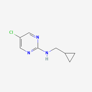 molecular formula C8H10ClN3 B1492973 5-chloro-N-(cyclopropylméthyl)pyrimidin-2-amine CAS No. 1501056-65-0