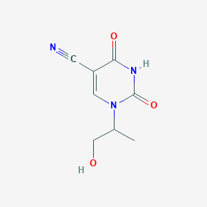 1-(1-Hydroxypropan-2-yl)-2,4-dioxo-1,2,3,4-tetrahydropyrimidine-5-carbonitrile