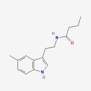 N-[2-(5-methyl-1H-indol-3-yl)ethyl]butanamide