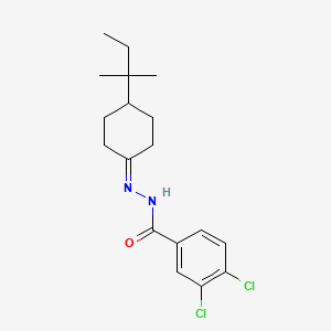 3,4-dichloro-N'-[4-(2-methylbutan-2-yl)cyclohexylidene]benzohydrazide