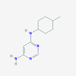 molecular formula C11H18N4 B1492978 N4-((1r,4r)-4-methylcyclohexyl)pyrimidine-4,6-diamine CAS No. 1593416-11-5