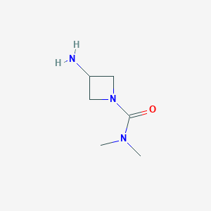 molecular formula C6H13N3O B1492980 3-amino-N,N-dimethylazetidine-1-carboxamide CAS No. 1514744-40-1