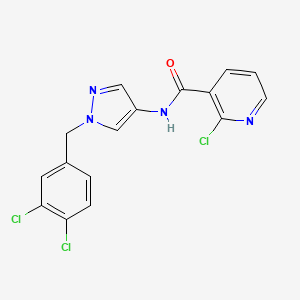 2-chloro-N-[1-(3,4-dichlorobenzyl)-1H-pyrazol-4-yl]pyridine-3-carboxamide