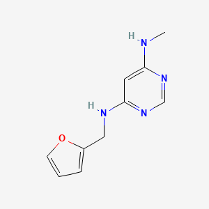 molecular formula C10H12N4O B1492984 N4-(furan-2-ylmethyl)-N6-methylpyrimidine-4,6-diamine CAS No. 1509588-95-7