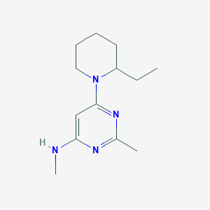 molecular formula C13H22N4 B1492985 6-(2-ethylpiperidin-1-yl)-N,2-dimethylpyrimidin-4-amine CAS No. 1508722-00-6