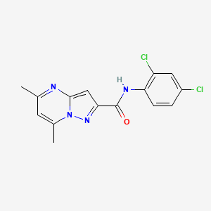 N-(2,4-dichlorophenyl)-5,7-dimethylpyrazolo[1,5-a]pyrimidine-2-carboxamide