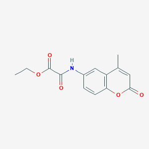 molecular formula C14H13NO5 B14929931 ethyl [(4-methyl-2-oxo-2H-chromen-6-yl)amino](oxo)acetate 