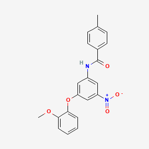 N-[3-(2-methoxyphenoxy)-5-nitrophenyl]-4-methylbenzamide