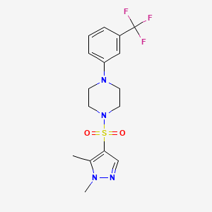 1-[(1,5-dimethyl-1H-pyrazol-4-yl)sulfonyl]-4-[3-(trifluoromethyl)phenyl]piperazine