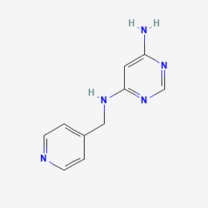 molecular formula C10H11N5 B1492999 N4-(pyridin-4-ylmethyl)pyrimidine-4,6-diamine CAS No. 1520014-82-7