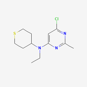 molecular formula C12H18ClN3S B1493004 6-chloro-N-ethyl-2-methyl-N-(thian-4-yl)pyrimidin-4-amine CAS No. 2097973-77-6