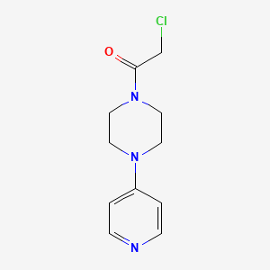 molecular formula C11H14ClN3O B1493006 2-Chloro-1-[4-(pyridin-4-yl)piperazin-1-yl]ethan-1-one CAS No. 491837-82-2