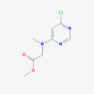 molecular formula C8H10ClN3O2 B1493007 Methyl 2-[(6-chloropyrimidin-4-yl)(methyl)amino]acetate CAS No. 1288992-88-0