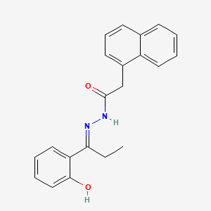 N'-[(1E)-1-(2-hydroxyphenyl)propylidene]-2-(naphthalen-1-yl)acetohydrazide