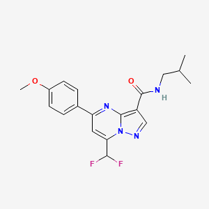 7-(difluoromethyl)-5-(4-methoxyphenyl)-N-(2-methylpropyl)pyrazolo[1,5-a]pyrimidine-3-carboxamide