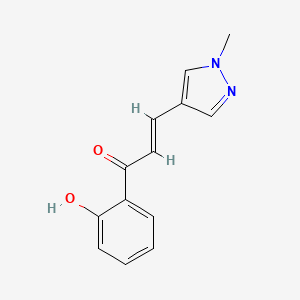 molecular formula C13H12N2O2 B14930160 (2E)-1-(2-hydroxyphenyl)-3-(1-methyl-1H-pyrazol-4-yl)prop-2-en-1-one 