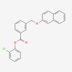 2-Chlorophenyl 3-[(naphthalen-2-yloxy)methyl]benzoate