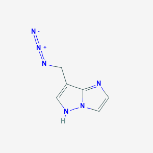 molecular formula C6H6N6 B1493021 7-(azidomethyl)-1H-imidazo[1,2-b]pyrazole CAS No. 2098057-11-3