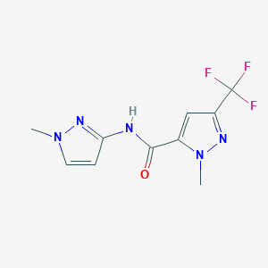 1-methyl-N-(1-methyl-1H-pyrazol-3-yl)-3-(trifluoromethyl)-1H-pyrazole-5-carboxamide