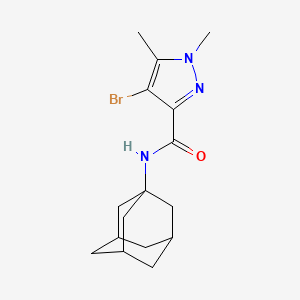 N-(1-adamantyl)-4-bromo-1,5-dimethyl-1H-pyrazole-3-carboxamide