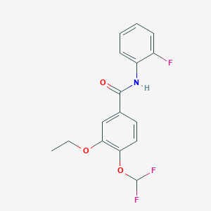 4-(difluoromethoxy)-3-ethoxy-N-(2-fluorophenyl)benzamide