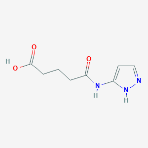 5-oxo-5-(1H-pyrazol-3-ylamino)pentanoic acid