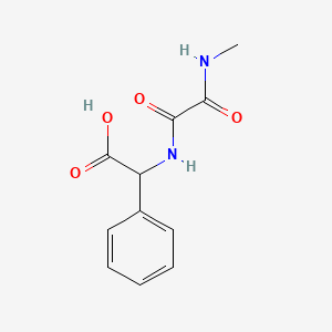 molecular formula C11H12N2O4 B14930348 {[(Methylamino)(oxo)acetyl]amino}(phenyl)acetic acid 