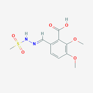 2,3-dimethoxy-6-{(E)-[2-(methylsulfonyl)hydrazinylidene]methyl}benzoic acid