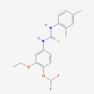 1-[4-(Difluoromethoxy)-3-ethoxyphenyl]-3-(2,4-dimethylphenyl)thiourea