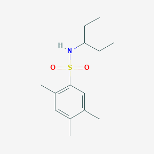 molecular formula C14H23NO2S B14930427 2,4,5-trimethyl-N-(pentan-3-yl)benzenesulfonamide 