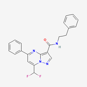 7-(difluoromethyl)-N-phenethyl-5-phenylpyrazolo[1,5-a]pyrimidine-3-carboxamide