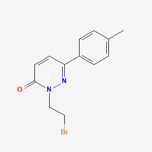 molecular formula C13H13BrN2O B1493044 2-(2-Bromoethyl)-6-(4-methylphenyl)-2,3-dihydropyridazin-3-one CAS No. 2097974-48-4