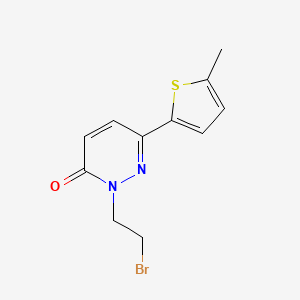 2-(2-Bromoethyl)-6-(5-methylthiophen-2-yl)-2,3-dihydropyridazin-3-one