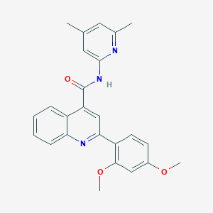 2-(2,4-dimethoxyphenyl)-N-(4,6-dimethylpyridin-2-yl)quinoline-4-carboxamide