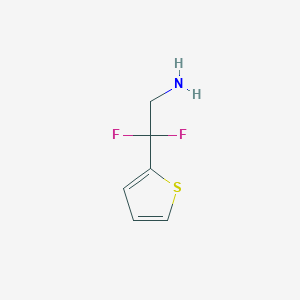 molecular formula C6H7F2NS B1493049 2,2-二氟-2-(噻吩-2-基)乙胺 CAS No. 1555527-48-4